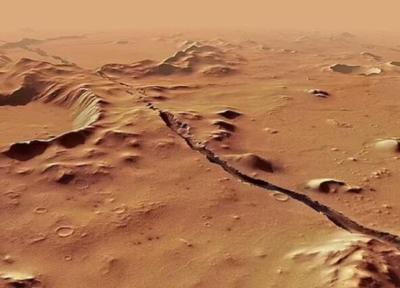 عکس، یک ستون مذاب در زیر دشت های مریخ کشف شد!