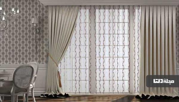 این پرده شیک را در خانه بدوزید